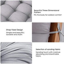 Dizi248 - Spesso cuscino di ricambio per sedia a sdraio, classico, per esterni e interni, per giardino, patio, sdraio, chaise longue Grey