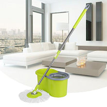 SSAYY Spray Mop Stock Spin Mop 360 Mop E Secchio Rotanti Magic Roll Mop Rotante Facile da Strizzare con 2 Testine in Microfibra
