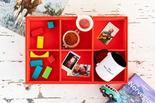 ilo - Organizer Armadio e Cassetti cm 35x27 H.8,5 con 3 Scomparti - Scatola Portaoggetti da Scrivania - Rivestimento in Tessuto Tecnico Marrone Cappuccino - Riciclabile e Prodotto in Italia