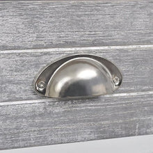 lyrlody, comodino con 2 cassetti, 2 pezzi, comodino, comodino, comodino, tavolino da caffè, grigio e bianco, 38 x 28 x 45 cm
