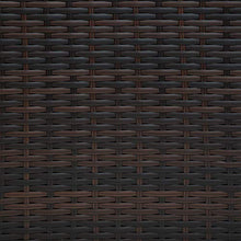 TecTake Set di MOBILI Rattan Arredamento Giardino Set Completo - Disponibile in Diversi Colori - (Nero-Marrone)