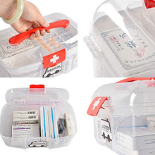 QQDL Kit di Pronto Soccorso Medico Scatola Medica Portatile Facile da Aprire,chiudere e trasportare Durevole e Facile da Pulire Facile da trasportare Sigillo Fermo