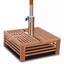 Tidyard Rivestimento Supporto Base Ombrellone in Legno | 62 x 62 x 25 cm