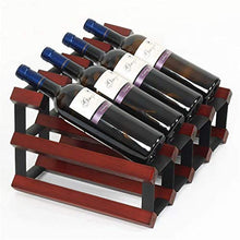 Wine Rack Holder 8 Bottle Wine Rack -Solid legno Multi-Function Piano Vino Shelf Calice Hanging Shelf WTZ012 (Color : Red wine)