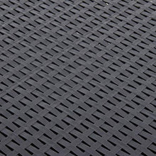 BIGTO - Tavolino da giardino in plastica, decorazione bistrot antracite, 54 x 54 x 36,5 cm
