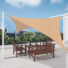 XIANPING Vela Ombreggiante 3x4.5m Resistente di Lunga Durata Antistrappo Tenda da Vela Parasole con Kit di Fissaggio/Corda per Campeggio, Patio, Party, Beige