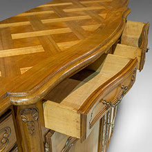 Cassettiera vintage con fiocco, francese, noce, provinciale, credenza, circa 1930