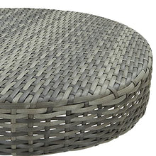 vidaXL Set Bar da Giardino 3 pz con Cuscini in Polyrattan Grigio