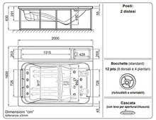 Dafne Italian Design Minipiscina da Esterno Spa Loft Senza Pannelli (200 X 160 CM)