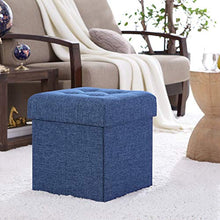ASDFGHJKL Folding Ottomani/Cubo di Stoccaggio Scatole Poggiapiedi Passo Sgabello, Seduta Imbottita per Dorm Living Room