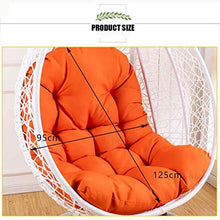 Yxxc Grande Cuscino del Sedile Impermeabile Appeso Uovo Amaca Cuscino Sedia Altalena Senza Supporto, Culla Papasan Cuscino Sedia Altalena, Cuscini Sedia sospesa Bianco