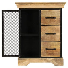 FAMIROSA Credenza 60x30x75 cm, in Legno Massello di Mango