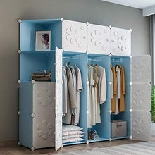 WCY Guardaroba Portatile per Appendere Vestiti Combinazione Armadio Armadio per Salvataggio Spaziale Ideale stoccaggio Organizer Cubo (2 Stili) Guardaroba Combinato (Dimensioni: 147x47x147cm) yqaae
