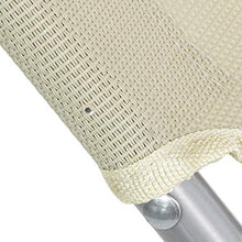 SoBuy® 2 x Sdraio pieghevole,lettini prendisole,schienale reclinabile,beige,OGS35-MI,IT