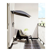 Ikea FLISO - Ombrellone, nero - 160x100 cm