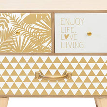 Suarez Indira C2 Mobile Multiuso, 40x25,5x56,2 H cm, Rovere, Oro, Fantasia, Melamina