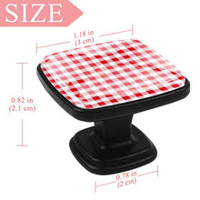 Tovaglia rossa e bianca Pomelli per Porta Set di 4 Pomelli per Mobili Manopole per Cassetti Cucina Armadio Vetro
