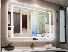 GaoF Specchio da Bagno a LED Illuminato a Specchio con Funzione di visualizzazione della Temperatura Altoparlante Bluetooth Integrato Interruttore sensore tattile 600 X 800 mm per Specchio da