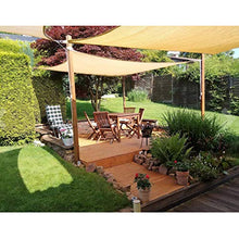 Tenda A Vela Rettangolare 2x2.5m , Tenda da Sole per Terrazza Giardino, Tenda da Sole per Esterni Impermeabile, con Corda，Rosso
