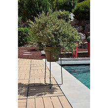 Louis Mulino Tripode Porte-Plante Esterno, Grigio martellato, 27 x 27 x 58 cm