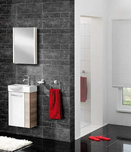 FACKELMANN Armadio, Armadietto con Specchio a LED, Colore Bianco, Argento, Breite 42,5 cm