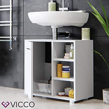 Vicco Mobile sottolavabo Perry Armadietto lavabo Bianco