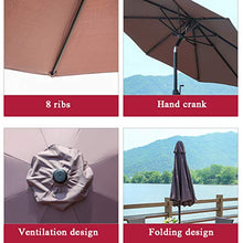 YDDZ Ombrelloni da Esterno Ombrelloni da Giardino Design Umanizzato Robusti e Durevoli Anti-ultravioletti Utilizzati per Balconi Terrazze e Giardini Rotondi