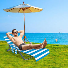 Serviette de Plage, Serviette Microfibre pour Chaise Longue, Housse de Chaise Longue De Plage Ou Piscine, Séchage Rapide/Plusieurs Poches/Poids Léger/Ultra Absorbant, Idéal Pour Bains De Soleil