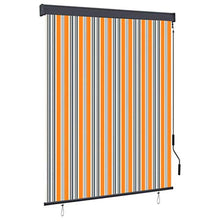 vidaXL - Tenda avvolgibile per esterni, 140 x 250 cm, giallo e blu