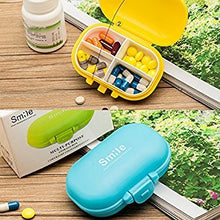 Bestomz - Portapillole con 4 scomparti per vitamine e medicinali, colore: Verde