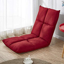 DIEDZ Sgabello per Scarpe Lazy Couch Tatami Pieghevole Singolo Divano Letto Singolo Divano per Computer Sedia da Terra (Colore: Rosso)