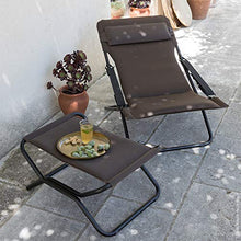 Lafuma Sedia a sdraio, Pieghevole e regolabile, Transabed, Air Comfort, Colore: Talpa, LFM2865-7057
