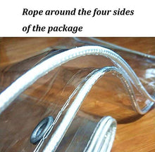 GJSN Outdoor Multiuso Incatramata Telone su Due Lati Impermeabili Chiare Tarps con Occhielli, Multi-Purpose Resistente Allo Strappo Trasparente per Veranda Succulente Pianta,0,3 Millimetri-1X1.5M
