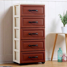AIYIXUE - Comodino con cassetto a 5 strati, per vestiti dei bambini, comodini, colore: marrone