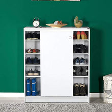ADORE Diamond Armadio Multiuso, Pannello di truciolato, Bianco, 91x105x37 cm