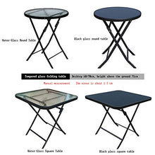 SCDXJ Pezzi Tavolino da Giardino Pieghevoli, Mobili da Esterno per Giardino,Terrazza e Balcone,A-70cm*70cm-Square