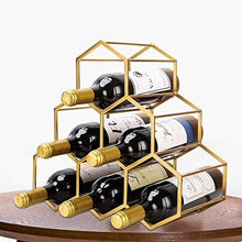 MFLASMF Nordic Free Standing 6 Bottles Wine Display Rack Countertop Living Room Wine Holder Storage Stand Portable Modern Minimalist Design for Wine Lovers