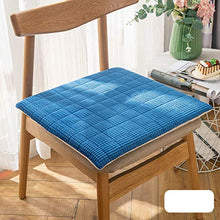 XHNXHN Cuscini per sedie da Pranzo da Cucina con Lacci, Cuscini per sedili Quadrati Antiscivolo per Interni Esterni Premium Traspiranti Imbottiti per mobili Imbottiti per sedie Decor-Blu a 45x45cm