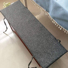Xpnit - Cuscino per panca da giardino, 2 o 3 posti, morbido e lungo, per cucina, casa, esterno (100 x 35 cm, grigio scuro)