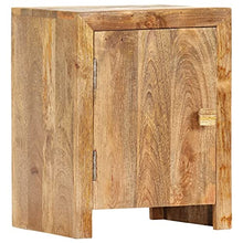 vidaXL Comodino 40x30x50 cm in Legno Massello di Mango