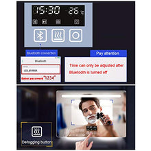 Bathroom mirror Smart LED Specchio da Bagno, Musica Bluetooth defogger, Tempo di visualizzazione e Temperatura 60 * 80 cm