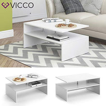 Vicco Tavolino da divano Amato Tavolino da salotto bianco Tavolino divano
