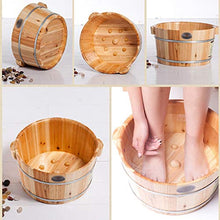 YLL Canna per pediluvio Fir Foot Tub - Massaggio Ai Piedi Ammollo Secchio, Robusto Legno Barile for Spa, Massaggi, Sauna (21 Cm di Altezza)
