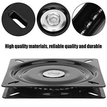 Nicoone tavolo da pranzo giradischi,Sedile girevole Base Mount Plate,Sedile girevole Base con rivetto di rinforzo,per la cucina domestica,Sala da pranzo,Hotel