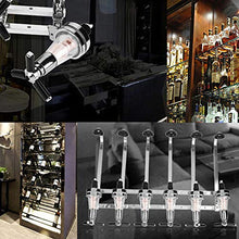 KingSaid - Supporto da Parete per 6 Bottiglie di Vino e liquori