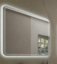 Specchiera specchio filo lucido,retroilluminato a led,sensore touch,cm.90x100