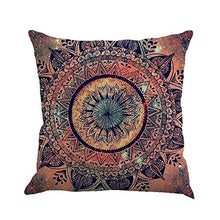 Gspirit 4 Pack Retro Boemia Mandala Cotone Biancheria Cuscino Decorativo Caso Federa per Cuscino 45x45 cm