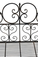 Mendler Panchina Stile Romantico CP029 46x128x94cm Bronzo