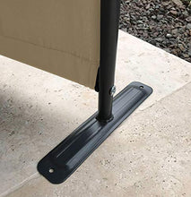 QUICK STAR 2 Pezzi Paravento da Giardino 220 x 165 cm 4 parti pieghevole Divisorio in Tessuto Balcone Protezione della Privacy Beige