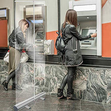 Schermo di Protezione da Starnuti Trasparente, Schermo Arrotolabile Scudo Starnuto, 160/180/200 cm